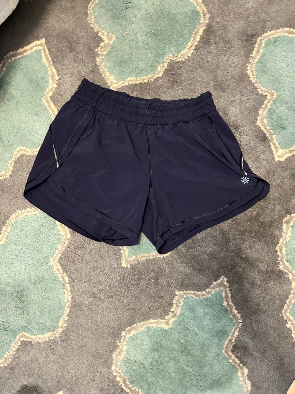 Athleta navy blue running shorts size XS